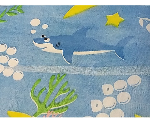 Tnt Estampado Five Shark Azul 5 M X 1,40 M