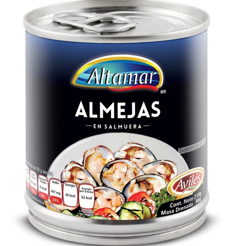 Almejas En Salmuera Altamar 200gr 3 Pack Ipg