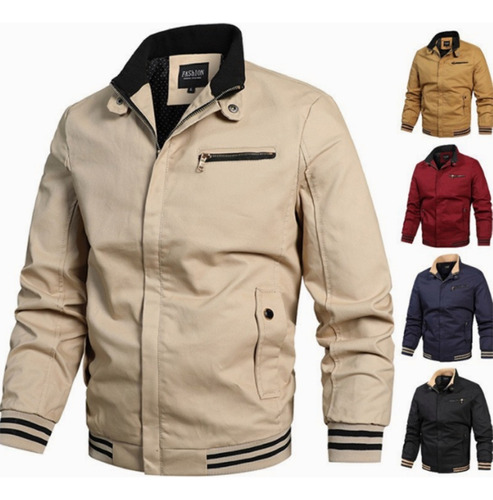 Chamarra Hombre Chaqueta Casual Elegante Moderna Ligera