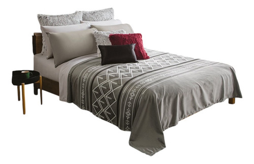 Cobertor Ultrasuave Aslan King Size Xl/qs Concord Color Gris