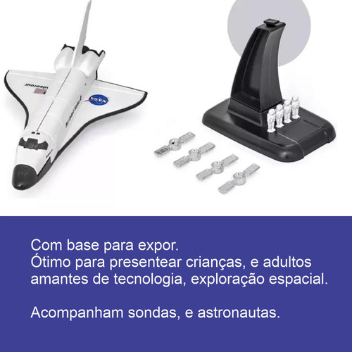 Onibus Espacial Nave Miniatura Space Shuttle Foguete Nasa