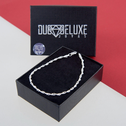 Pulsera Mujer Bolitas Cr 2mm De Plataley.925 Duodeluxejoyas®