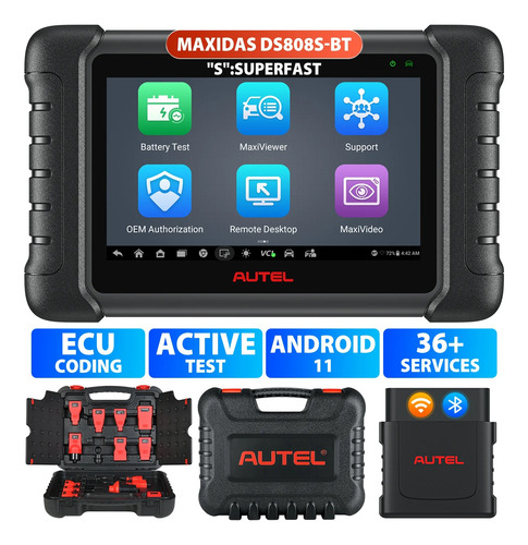 Escáner De Diagnóstico De Sistema Autel Ds808s-bt Kit