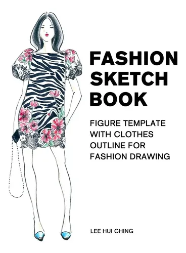 Libro: Fashion Sketch Book Figure Template With Clothes Outl | Cuotas ...