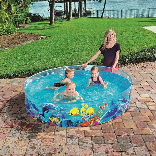 Pileta Rigida Pez Payaso Niños Chica Bestway 182x38cm 746 L