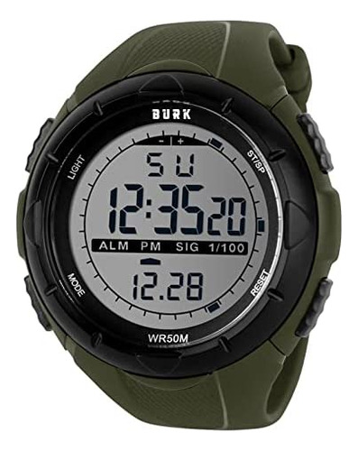 Burk 1025ag Relojes Para Hombre Reloj Impermeable Militar Le
