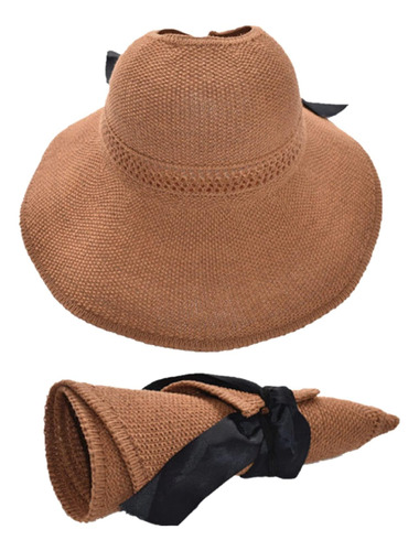 Yhan Sombrero Paja Mujer Sombreros Paja Plegables Sombrero