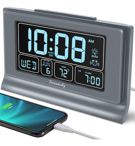 Dreamsky Reloj Despertador Digital Auto Configurable Con