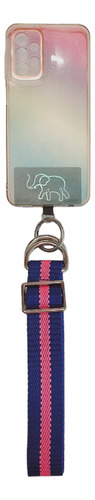 Strap Correa 1 1/4  Para Celular (morado Fucsia) + Adaptador