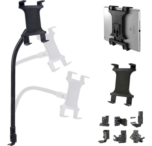 Soporte Para Auto Piso De Tablet 7  A 12 , Ajustable/negro