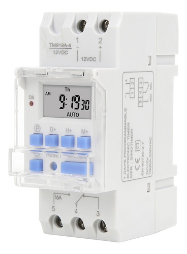 Mz Temporizador Programable Semanal, 12 V Dc, 16 A,