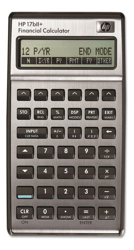 Calculadora Financiera Hp 17bii+, Plateada