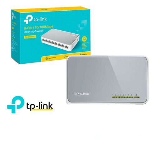 Tp-link Switch Tl-sf1008d Con 8 Puertos De 10/100mbps