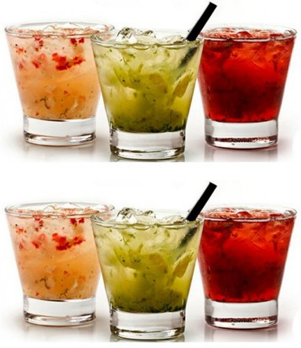 Jogo Copos Vidro Caipirinha Ilhabela Nadir 350ml 24 Uni Cor Transparente