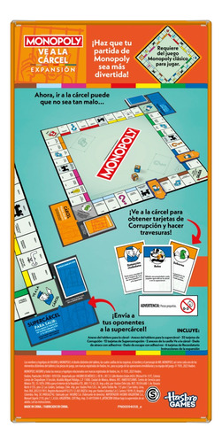 Juego Monopoly Expansión Ve A La Cárcel