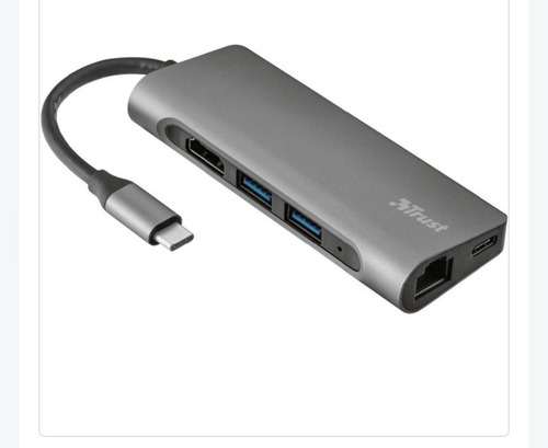 Adaptador Multipuerto 7en1 Conectores Usb Tipoc/2 Trust23331