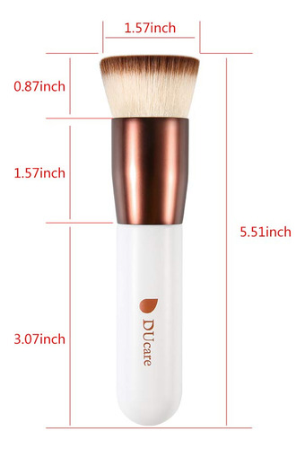 Ducare Flat Top Kabuki Foundation Brush, Synthetic Profes...