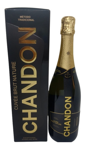  Chandon  Espumante Cuvee Brut Nature 750ml Caja Regalo