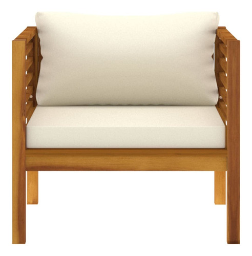 Silla De Jardín Vidaxl Cómoda De Madera Maciza De Acacia Con