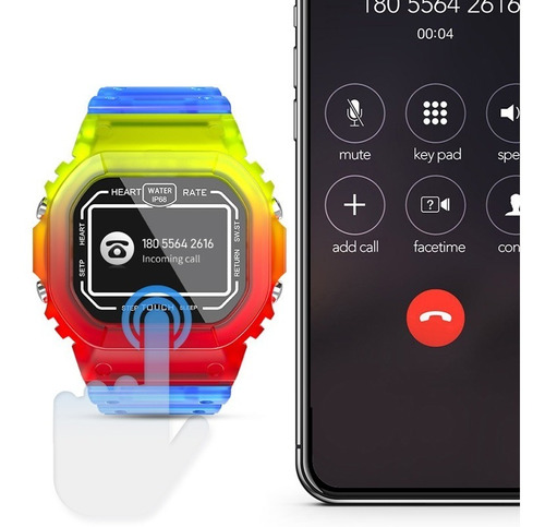 Smart Watch Siliconado Con Display Digital