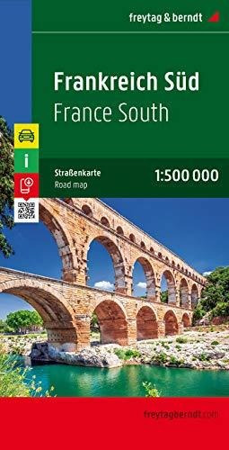 Francia Sur, Mapa De Cerreteras. Escala 1:500.000. Freytag &