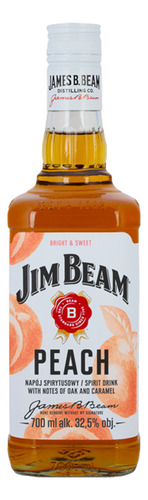 Pack De 2 Licor Jim Beam Peach 700 Ml