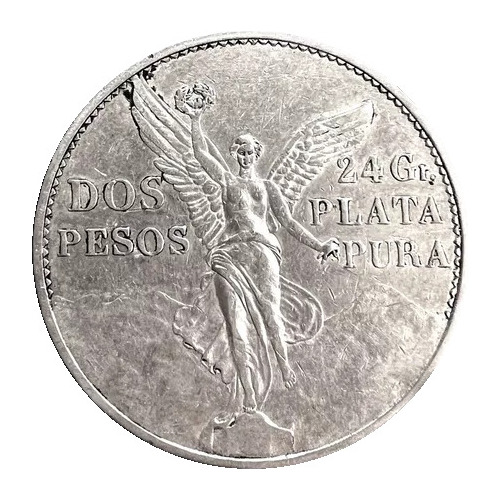 Moneda Dos Pesos Centenario De La Independencia 1921 Plata