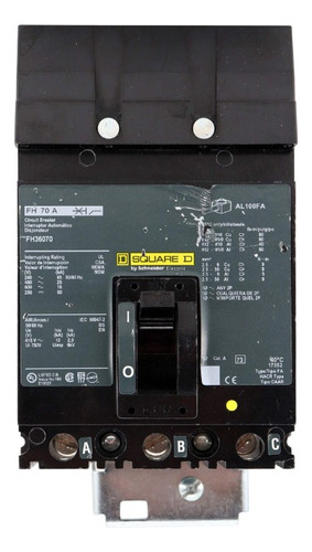 Interruptor Square D Fh36070 3 P 70 Amp