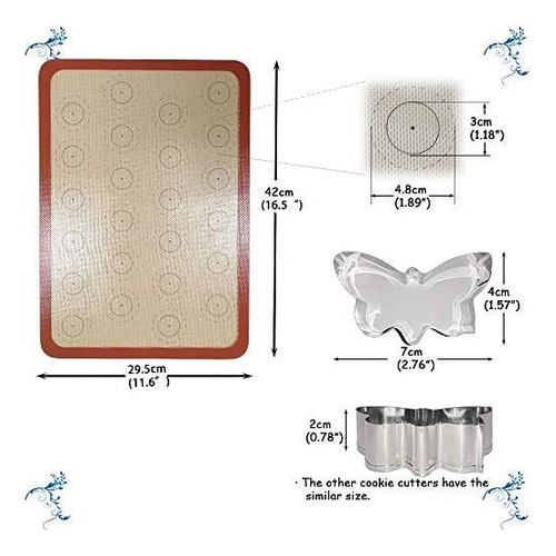 Alfombrillas Para Hornear De Silicona Macarrón, Alfombrillas