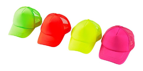 Gorra Visera Trucker Cap Fluo X1 Fluor Cotillon Gorro Upd