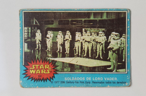 Cartas Topps Coleccionables 1978 Starwars Vintage México #62