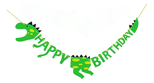 Guirnalda Dinosaurios De Happy Birthday 