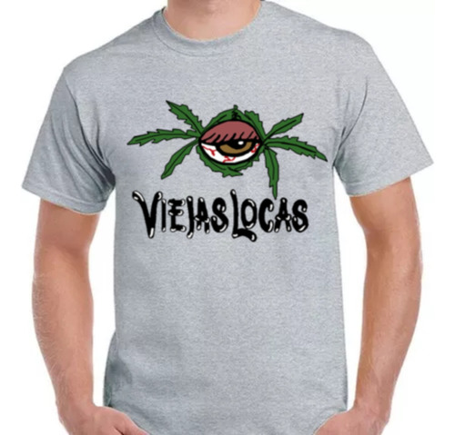 Remera Gris Sublimada Personalizada Viejas Locas