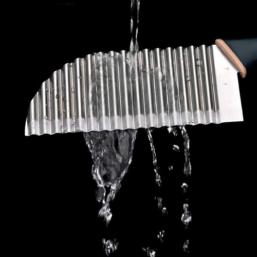 Cuchillo Ondulado De Acero Inoxidable Para Cortar Patatas Y