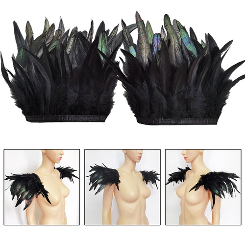 Pluma Encogimiento De Hombros Alas Chal Pluma Capa Hombro