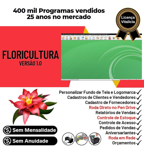Programa Controlar Estoque De Floricultura E Paisagismo V1.0