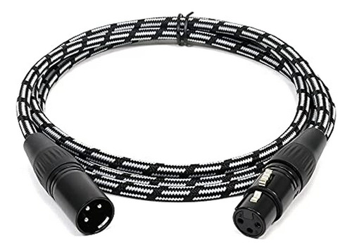 Cable Micrófono Xlr Macho A Hembra 10 Pies Seismic Audio