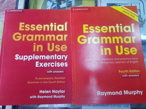 Imagen 1 de 6 de Essential Grammar In Use + Suplementary Exercises 4ta Edicio