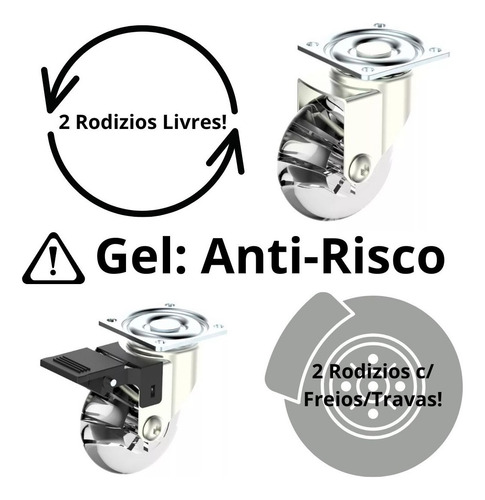 Suporte Resistente Cimento 30cm C/ Rodas Vaso Pesado 160kg Cimento Natural Circulos