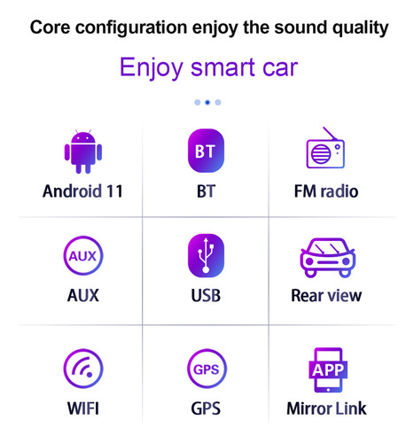 ! A Autoestéreo Android 11 Doble Din Con Gps