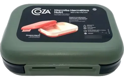comprar Lunchera Escolar Hermetica Box 20x15cm Plastica Con Division