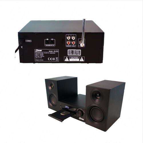 Kit Musical Completo: Mini System Ss002 E Vitrola Sonetto