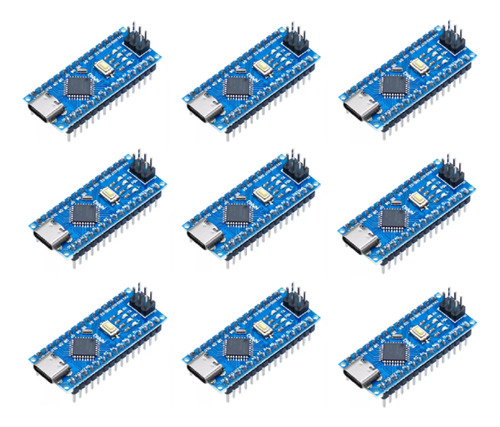 Tarjeta Nano Compatible Con Arduino Entrada Usb C 100 Piezas