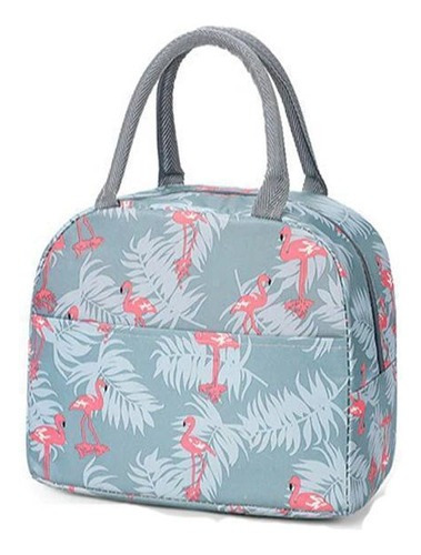 Bolsa Termica Feminina Fitness Marmita Necessaire - Flamingo