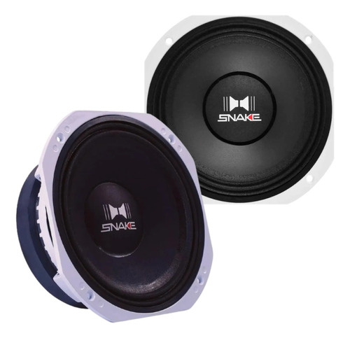 Kit Alto Falantes Snake 8 Polegadas Esx408s 250w Rms 8 Ohms