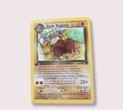 Dark Dugtrio 23/82 Carta Pokemon