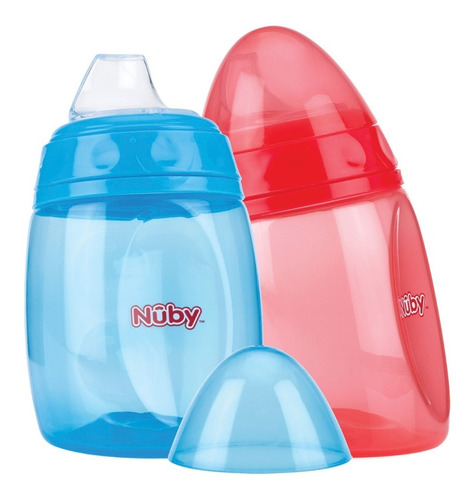 Vasos Antiderrames Nuby Inclinados 2pz