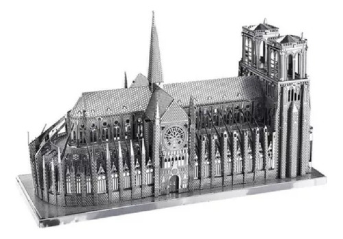 Catedral De Notre Dame Paris Rompecabezas Metal 3d 