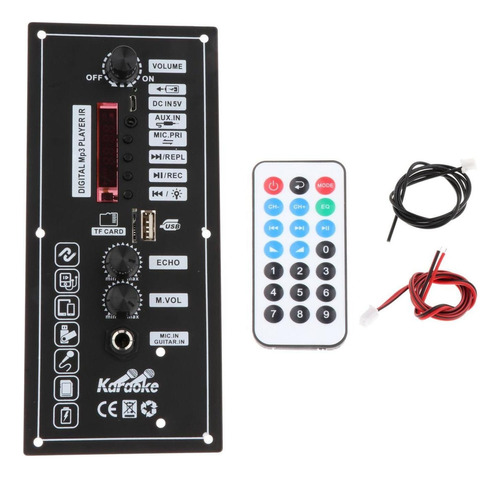 Placa Amplificadora De Mp3 Bluetooth 5.0, Control Remoto Fm