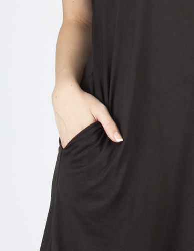 Imagen 6 de 7 de Vestido Relajado Con Bolsas Amad Mujer Básicos Corto